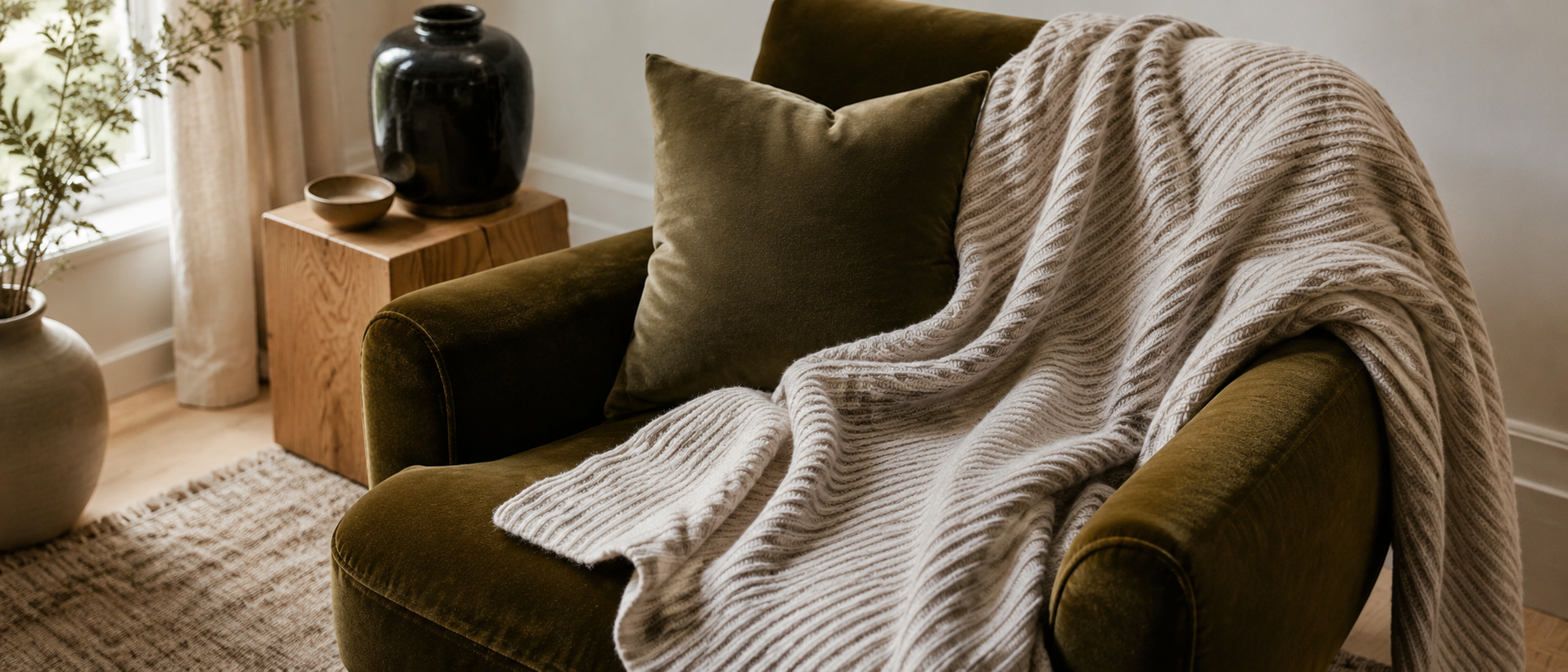 Comfortable home textiles for everyday spaces