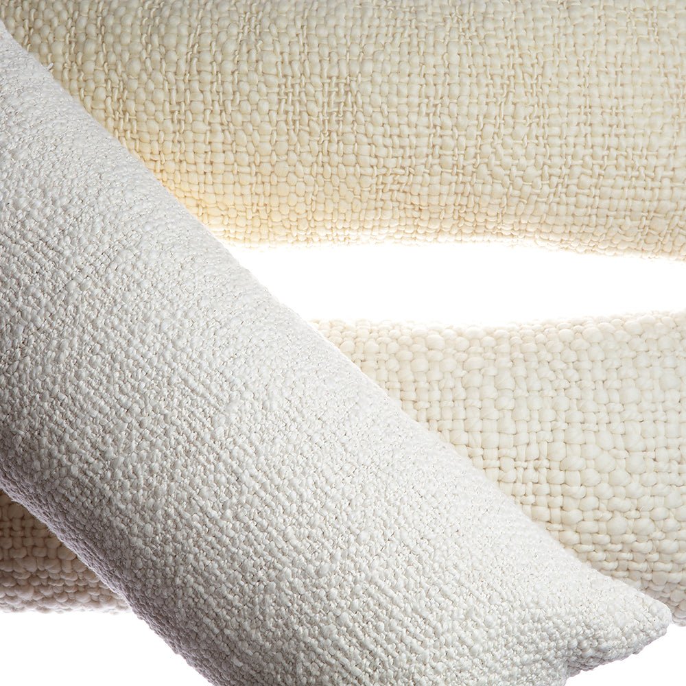 Flame Pattern Natural Wool Lumbar Pillow - Image 7
