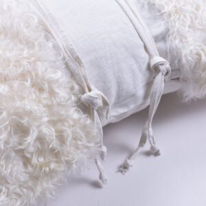 Curly Goatskin Decorative Pillow