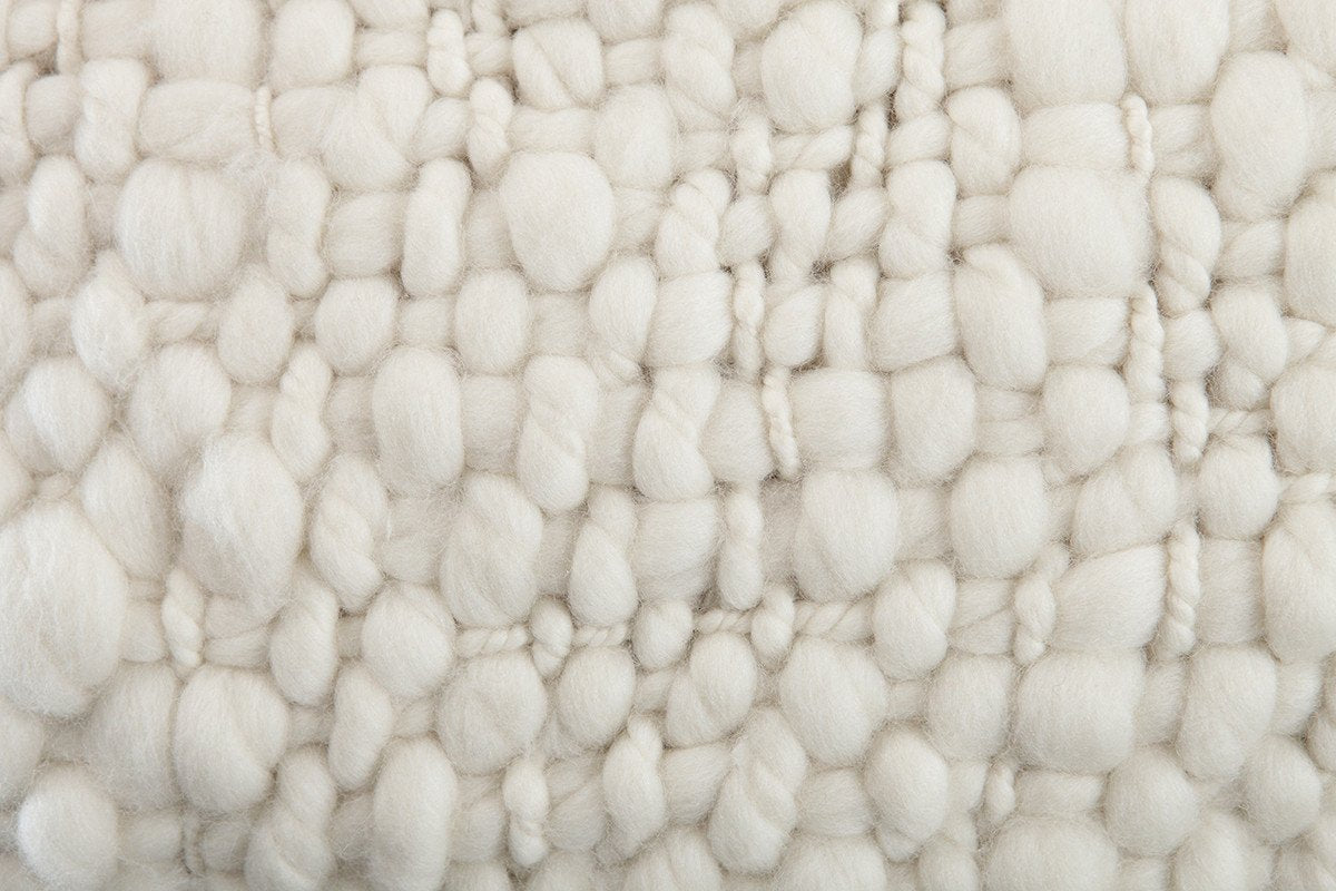 Chunky Cable Knit Merino Wool Throw Pillow - Image 3