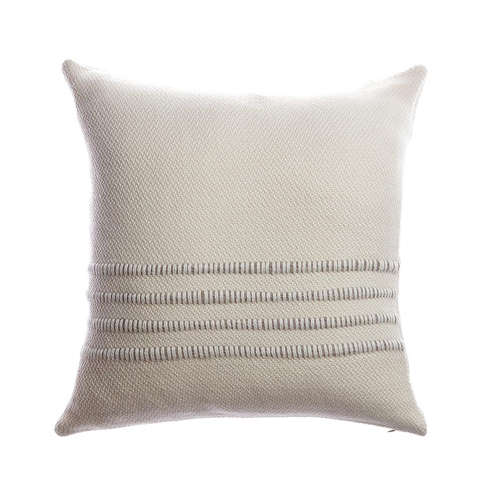 Merino Wool Striped Throw Pillow - Image 12