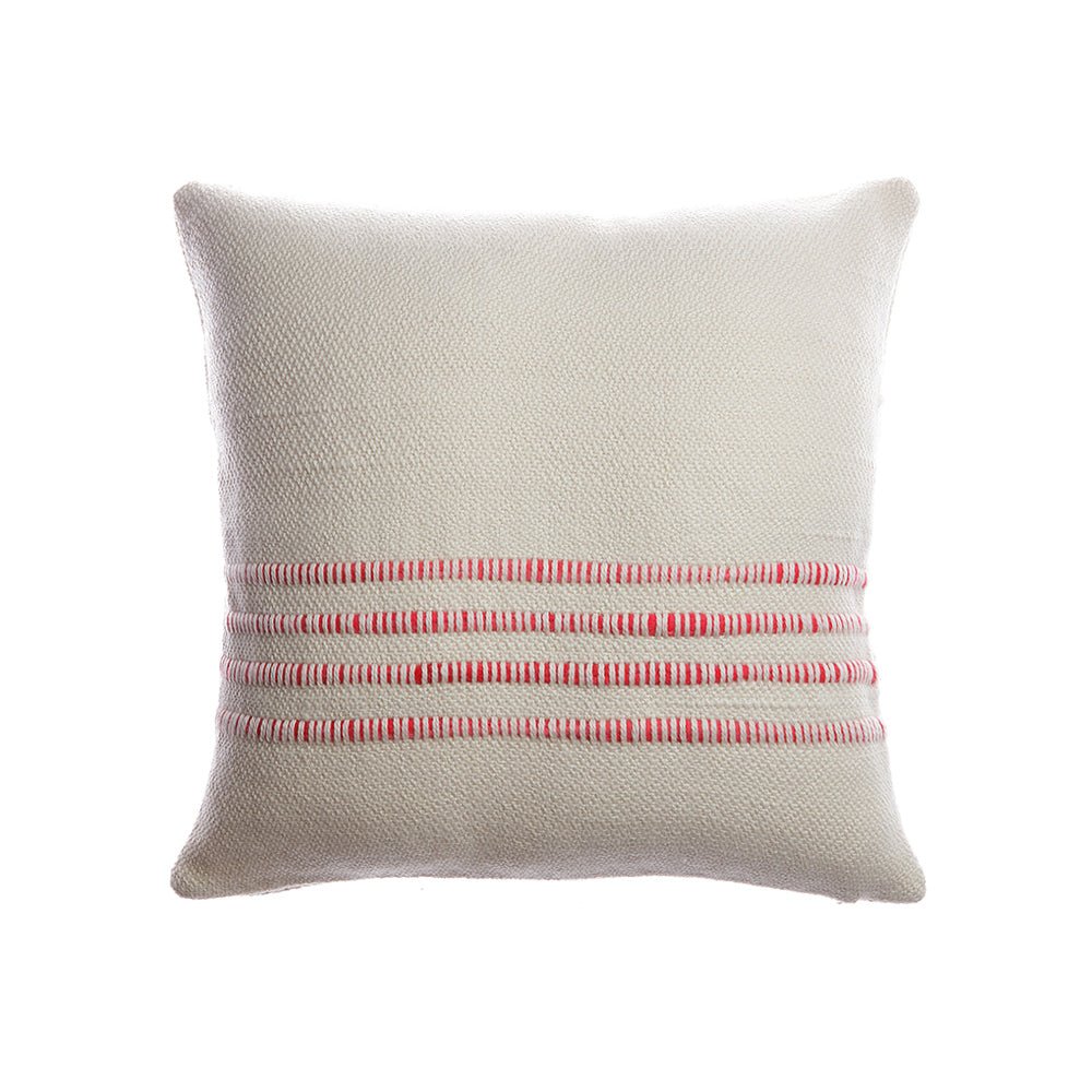 Merino Wool Striped Throw Pillow - Image 13