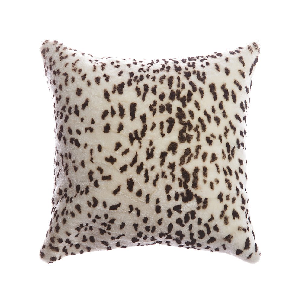 Leopard Shearling Lumbar Pillow - Image 5
