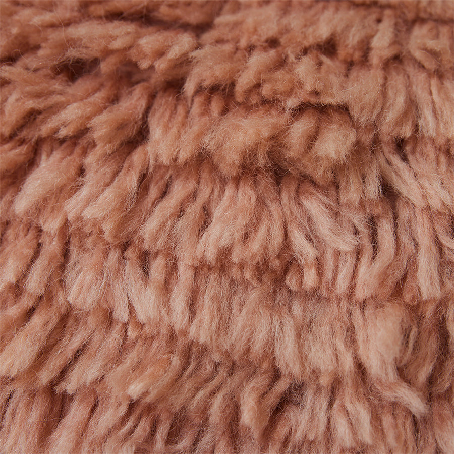 Fluffy woolen pillow - blush - Image 3