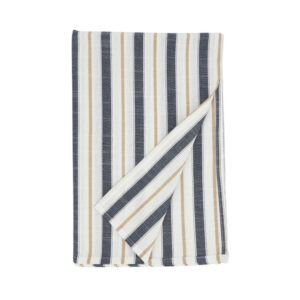 Striped tablecloth