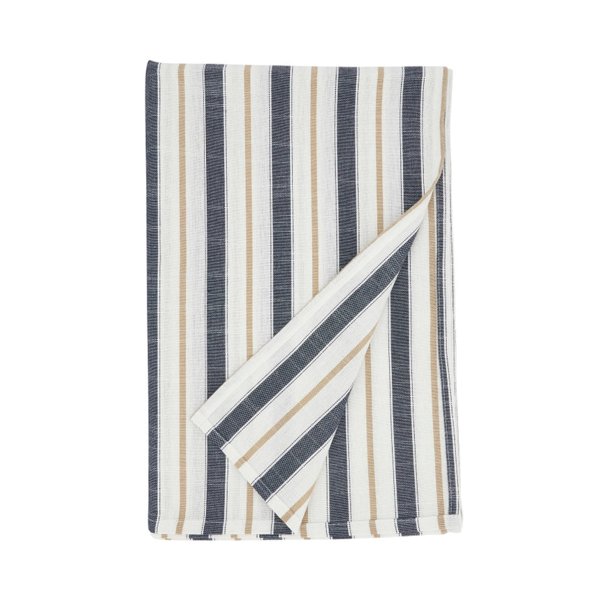 Striped tablecloth